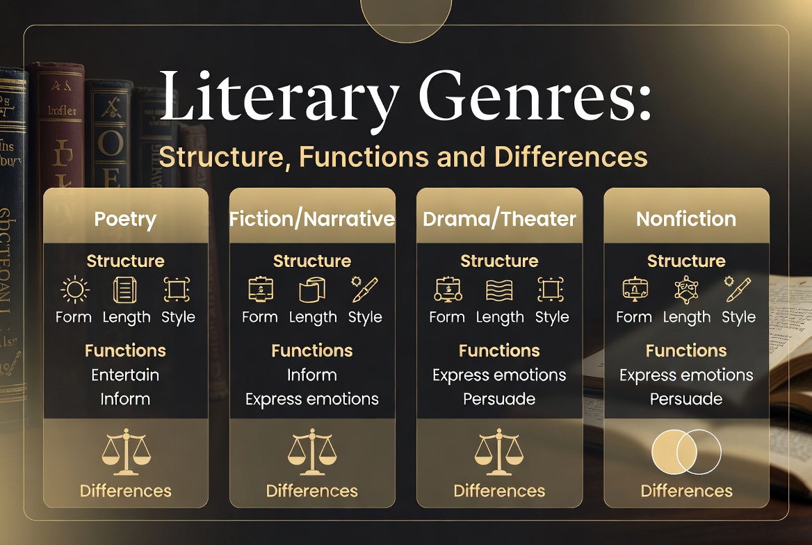 Literary Genres Explained: Fiction, Poetry & Drama